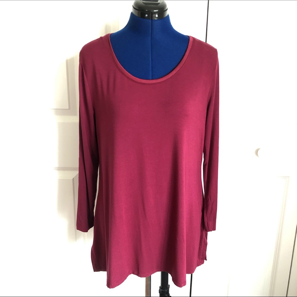 H By Halston Long Sleeve Top
